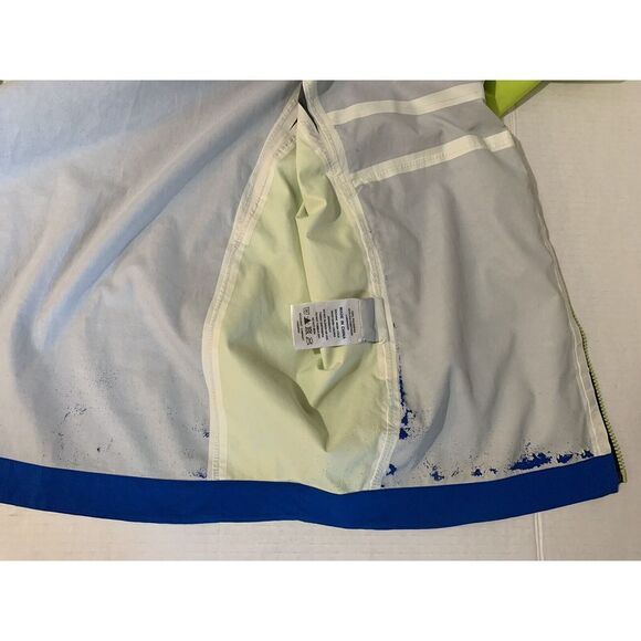 FootJoy FJ HydroLite Golf Rain Jacket Men's Size L Blue Acid Green Full Zip - Picture 15 of 16